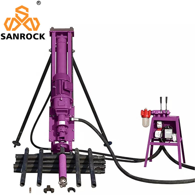 Portable Mining Bucket Drilling Rig Pneumatic Rotary Borehole DTH Drill Rig