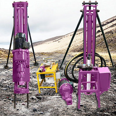 Hydraulic Portable Bucket Drilling Rig Machine Rotary Borehole Mining Machinery