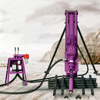 Hydraulic Bore Hole Rock Drilling Rig 50m Depth Mining Pneumatic Portable Drilling Rig