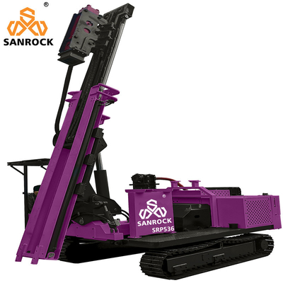 Multifunctional Solar Pile Driver Machine 360Degree Rotate Ground Hydraulic Pile Driver