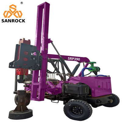 Mini Pile Driving Machine Guardrail Pile Drilling Equipment Vibration Hammer Pile Driver