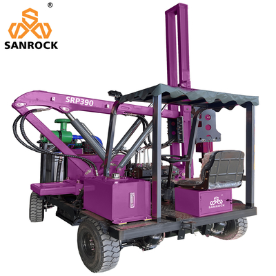 Mini Pile Driving Machine Guardrail Pile Drilling Equipment Vibration Hammer Pile Driver