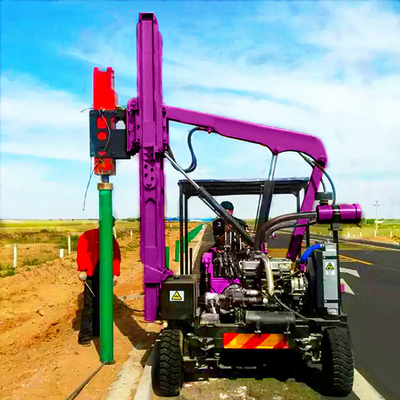 Mini Pile Driving Machine Guardrail Pile Drilling Equipment Vibration Hammer Pile Driver