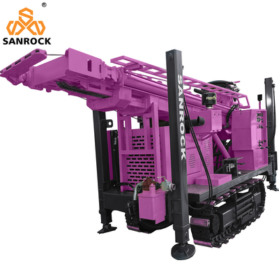 Water Well Drilling Rig With Mud Pump 550m Depth Hydraulic Crawler Water Drilling Rig