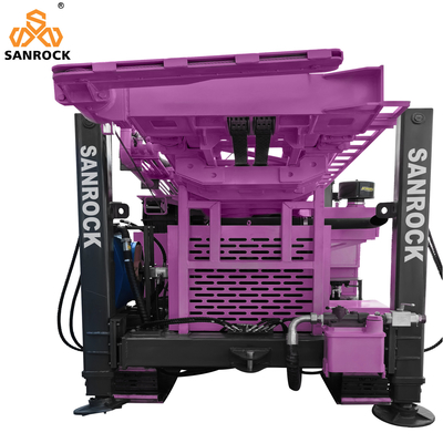 Water Well Drilling Rig With Mud Pump 550m Depth Hydraulic Crawler Water Drilling Rig