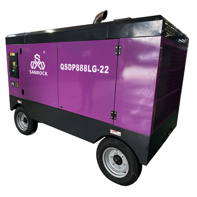 Mining 22 Bar High Pressure Portable Screw Air Compressor Machine