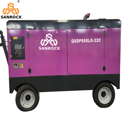Portable Diesel Screw Air Compressor Machine High Pressure Mining