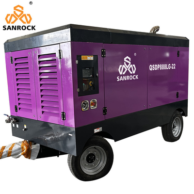 Portable Diesel Mining Screw Air Compressor For Sale