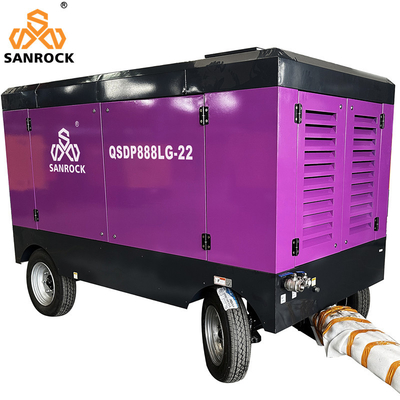 SANROCK High Pressure Screw Air Compressor Machine Mining Price