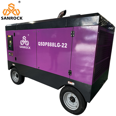 Portable Diesel Screw Air Compressor Machine High Pressure Mining