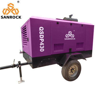Mining Diesel Screw Air Compressor Machine Small Portable Rotary Screw Air Compressor