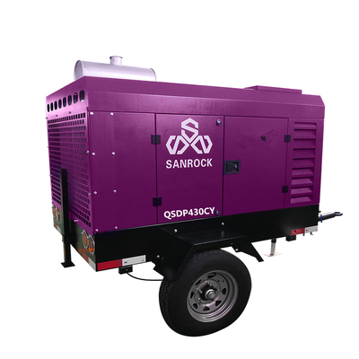 Mini Screw Air Compressor Machine Portable Mining Diesel Engine Screw Air Compressor