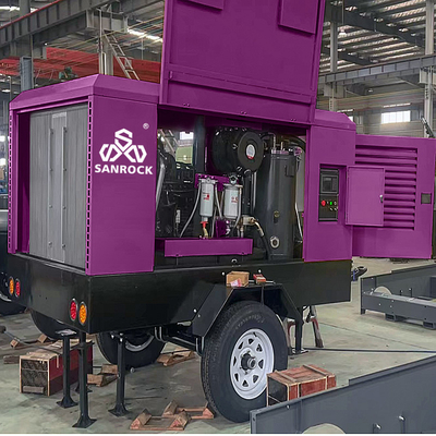 High Pressure Screw Air Compressor Mining Diesel Engine Screw Air Compressor Machine