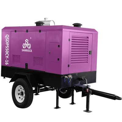 High Pressure Screw Air Compressor Mining Diesel Engine Screw Air Compressor Machine