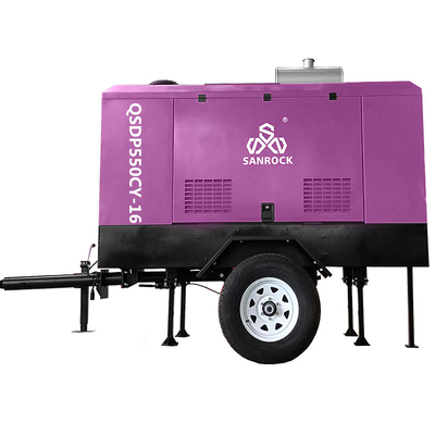 Mining High Pressure Diesel Screw Air Compressor Machine