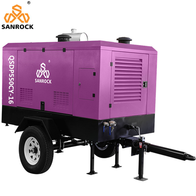 High Pressure 154KW Screw Type Air Compressor Machine Portable