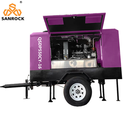 High Pressure Screw Air Compressor Mining Diesel Engine Screw Air Compressor Machine