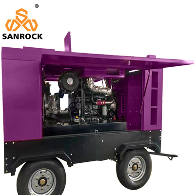Mining Diesel Rotary Screw Air Compressor Machine High Pressure Portable
