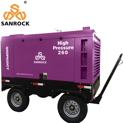 Mobile Rotary Screw Air Compressor Equipment High Pressure Machine