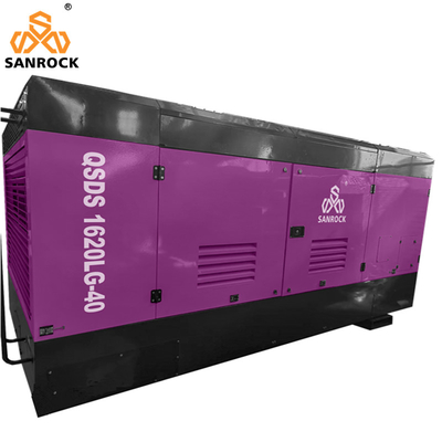 Diesel Screw Air Compressor Machine High Pressure 40 Bar For Water Well
