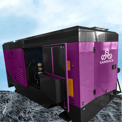 221KW Diesel Screw Air Compressor Machine High Pressure Water Well Screw Air Compressor