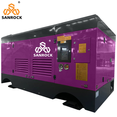 221KW Diesel Screw Air Compressor Machine High Pressure Water Well Screw Air Compressor