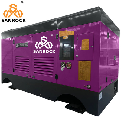 High Pressure Diesel Driven Mining Screw Air Compressor Machine