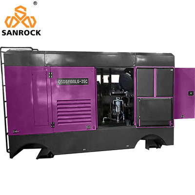High Pressure Diesel Driven Mining Screw Air Compressor Machine