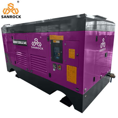 Water Well Air Compressor Screw Mobile Air Compressor Machine Diesel Screw Air Compressor