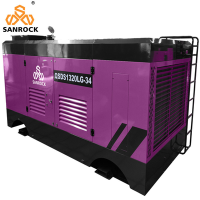 Mining Screw Air Compressor Machine High Pressure Portable Diesel Air Compressor Screw