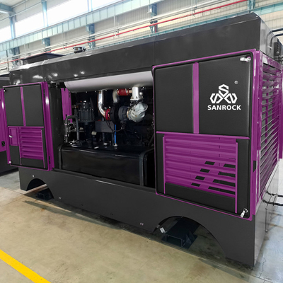 Versatile 3500kg Portable Diesel Screw Air Compressor Mining Air Compressor Machine