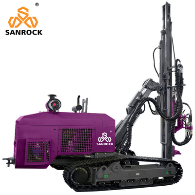 Cylinder Chain Feed Method Mining Drilling Rig for Hydraulic Borehole Drilling in Construction