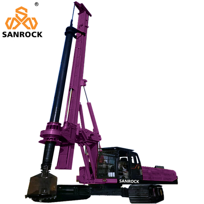 Rotary Pile Drilling Rig Hydraulic Borehole Drilling Machine Crawler Rotary Drilling Rig