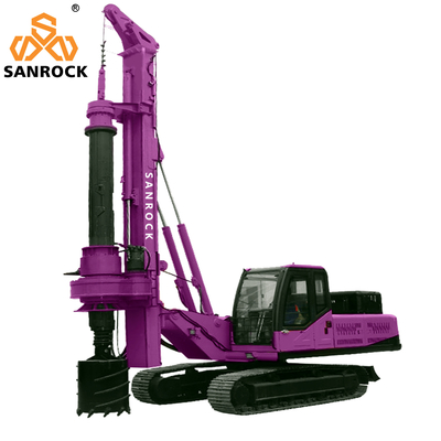 Crawler Rotary Pile Drilling Rig Construction Works Hydraulic Borehole Drilling Machine