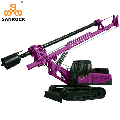 Rotary Borehole Drilling Rig Equipment Portable Hydraulic Auger Rotary Drilling Rig