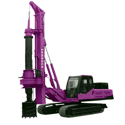 Crawler Rotary Drilling Rig Machine Hydraulic Auger Borehole For Sale