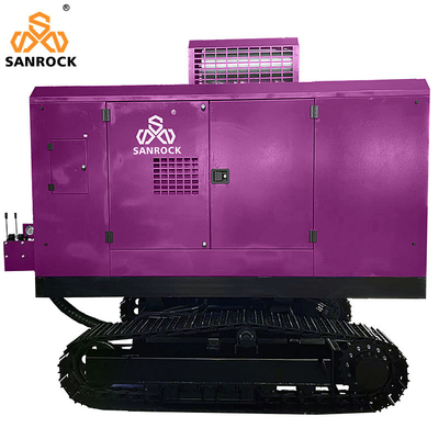Crawler Screw Air Compressor Machine Mining Diesel Engine Rotary Screw Air Compressor