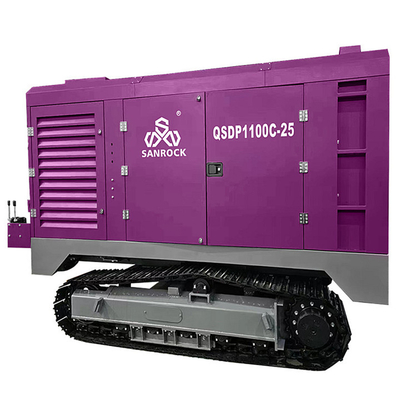 Steel Wheel Diesel Air Compressor Screw Mining High Pressure Screw Air Compressor Machine