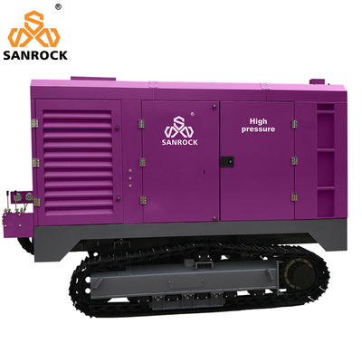 Crawler Screw Air Compressor Machine Mining Diesel Engine Rotary Screw Air Compressor