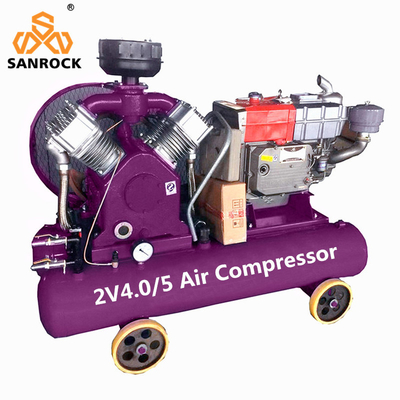 Reciprocating Air Compressor Machine Portable Diesel Power Mini Piston Air Compressor