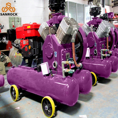 Mini Air Compressor Industrial Air Compressor Machine Belt Driven Piston Air Compressor
