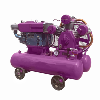 Industrial Piston Air Compressor Machine ​Belt Driven Diesel Portable Air Compressor