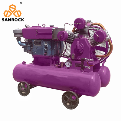 Reciprocating Air Compressor Machine Portable Diesel Power Mini Piston Air Compressor