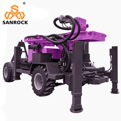 Hydraulic Water Well Drilling Rig Equipment 200m Rotary Borehole Water Well Drill Machine