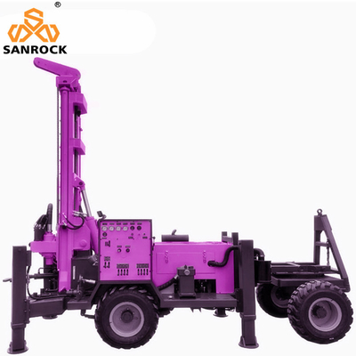 Hydraulic Water Well Drilling Rig Equipment 200m Rotary Borehole Water Well Drill Machine