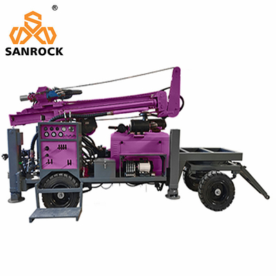Portable Water Well Drilling Rig Machine with 3300mm One Push Length and Hydraulic System