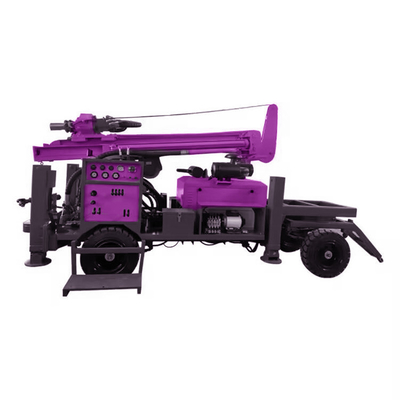 Hydraulic Water Well Drilling Rig Equipment 200m Rotary Borehole Water Well Drill Machine