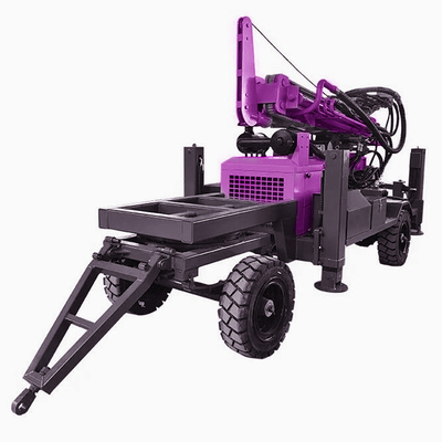 Portable Hydraulic Borehole Water Well Drilling Machine with High Drilling Efficiency