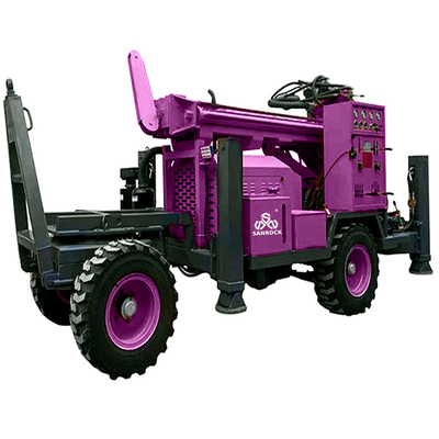 Portable Water Well Drilling Rig Machine with 3300mm One Push Length and Hydraulic System