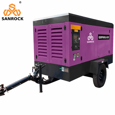 High Pressure Portable Screw Air Compressor for Mining Applications